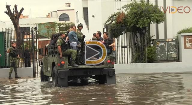 Lluvias en Morelia dejan encharcamientos