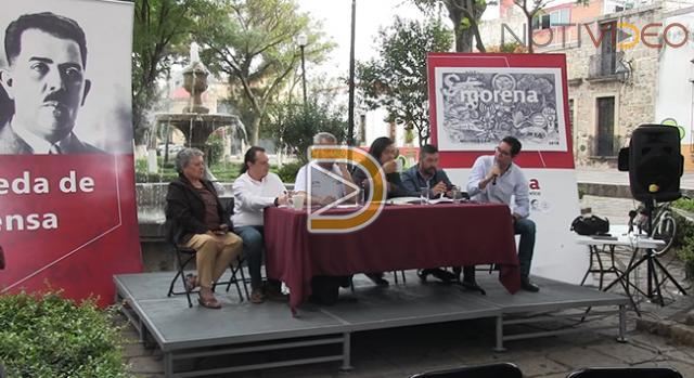 Morena en contra de endeudamiento de Michoacán para pagar a maestros