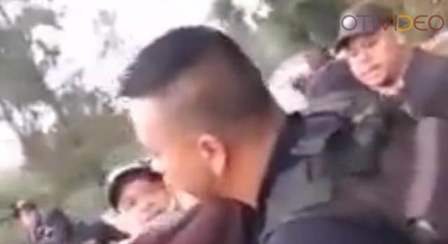 Exhiben en un video a Policías estatales por supuesto abuso de autoridad 
