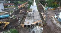 Puente del dren Barajas quedará listo en 72 horas