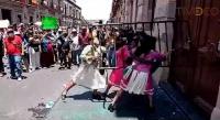 Transportistas e indígenas se manifestaron a las puertas del Congreso del Estado