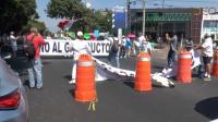 Colonos de Rinconada del Valle, se manifiestan en contra de un gasoducto