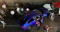 Chocan de frente dos vehículos en el túnel del periférico norte cerca de la salida a Salamanca 