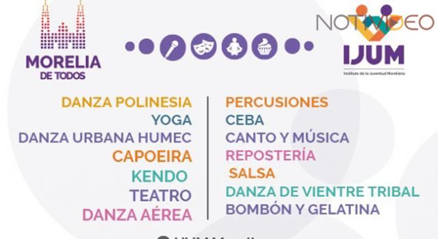 Abiertas, inscripciones para talleres de verano 2018 del IJUM