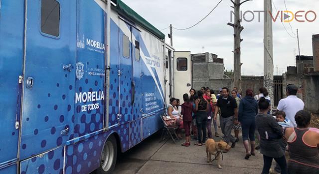 Otorga Ayuntamiento de Morelia consultas médicas a damnificados por las lluvias