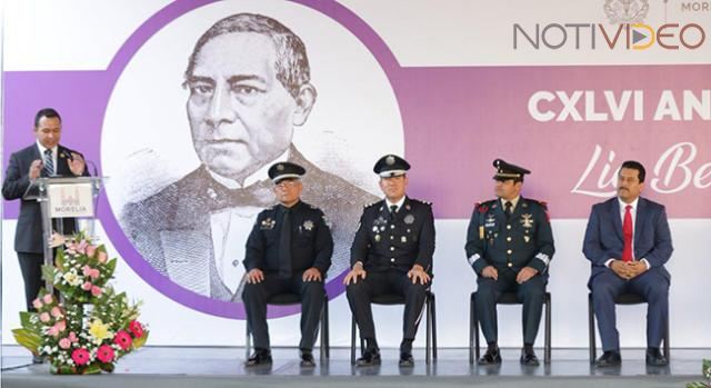 Ayuntamiento de Morelia conmemora CXLVI Aniversario Luctuoso del Licenciado Benito Juárez García