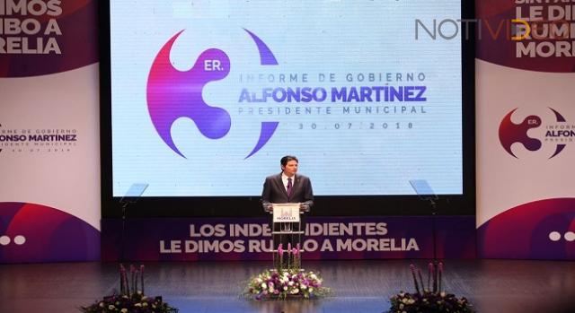 Rinde su tercer informe de gobierno edil de Morelia