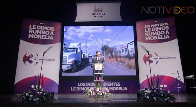 Con resultados, dedicación y cercanía a los ciudadanos, en tres años dimos rumbo a Morelia: Alfonso 