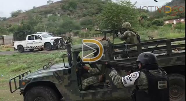 Fuerzas federales se enfrentan con grupos armados en El Aguaje 