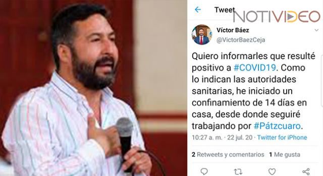 Alcalde de Pátzcuaro da positivo a COVID-19