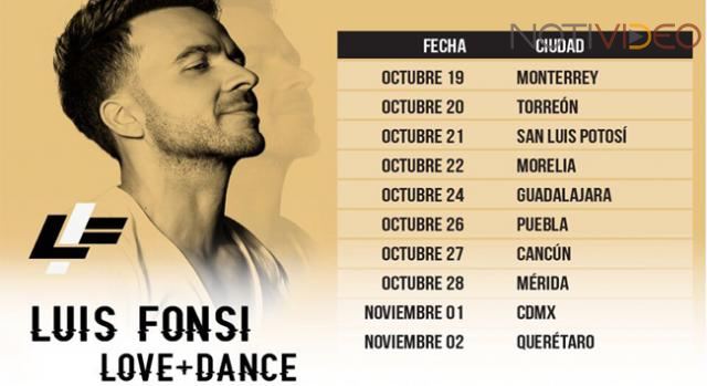 Luis Fonsi, en Morelia. 