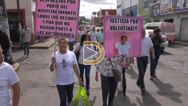 Exigen justicia para la pequeña Valentina