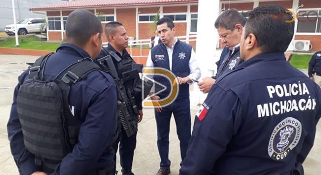 Refuerzan operativo de seguridad en Uruapan 