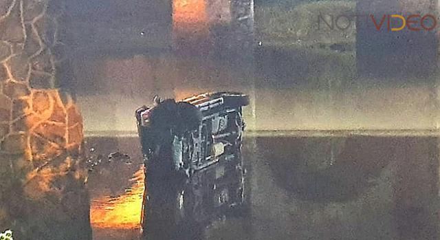 Comando persigue a una pareja y en la huida caen con su camioneta al Río Lerma 