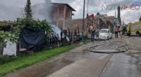Muere una persona en el incendio de una casa de madera