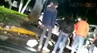 Persecución y balacera terminó en un choque en Jacona 
