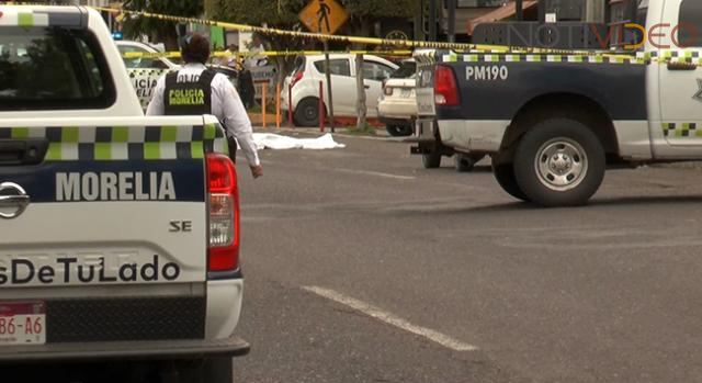 Registran tiroteo en el centro de Morelia