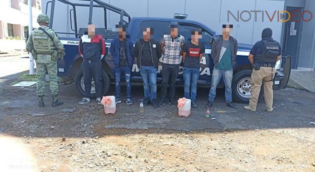 Detienen a 6 personas por su posible participación en hechos delictivos de Uruapan