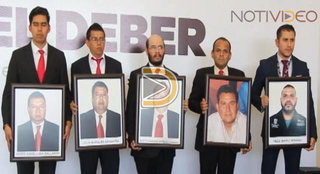 Homenaje policías caídos en Michoacán