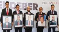 Homenaje policías caídos en Michoacán
