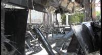 Se incendia unidad del transporte publico en Morelia
