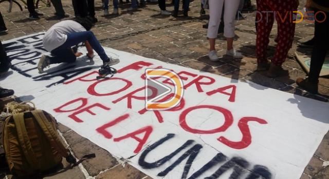Marchan en Morelia en apoyo a la UNAM