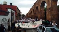Marcha la UMSNH exigen más presupuesto