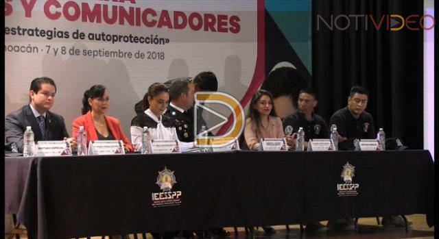 Michoacán realiza el curso para periodistas con técnicas de autoprotección