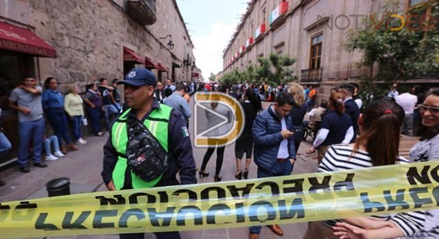 Realizan simulacro de sismo en Palacio de Gobierno 
