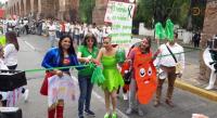 Desfilan por la donación de órganos en Morelia