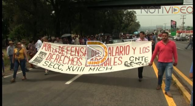 CNTE marcha desde los cuatro puntos cardinales