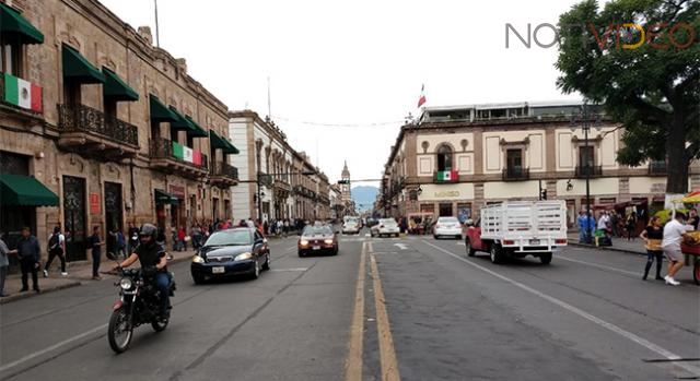 Libre la circulación en el Centro Histórico de Morelia: SSP