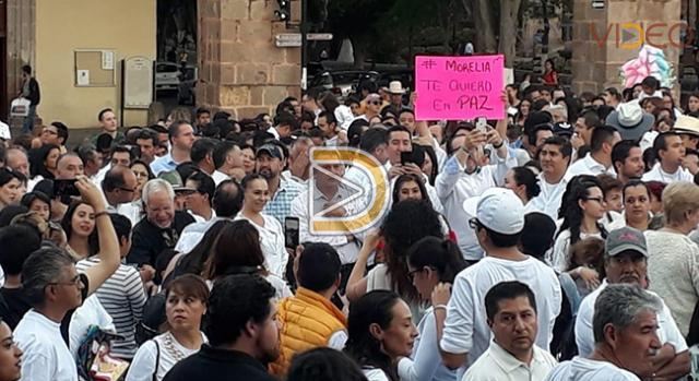 Marchan por la paz en Morelia y Uruapan