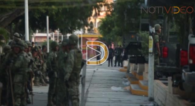 Ejército resguarda presidencia de Buenavista tras destrozos
