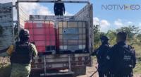 SSP, Sedena y Policía local aseguran más de 5 mil litros de huachicol