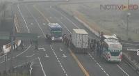 Normalistas secuestran autobuses en la Autopista Cuitzeo - Pátzcuaro