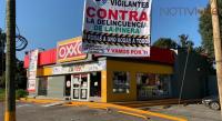 Rafaguean con cuerno de chivo dos tiendas OXXO en Uruapan