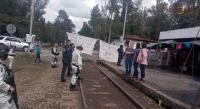 Se liberan las vías del tren en Uruapan y Pátzcuaro después de un diálogo 