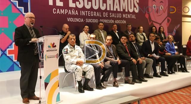 Lanzan campaña en Michoacán para atención de salud mental