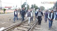 Secretario de seguridad supervisa el dispositivo en vías del tren de Caltzontzin