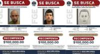 Ofrece la FGE recompensa para detención de presuntos responsables del ataque armado en Cantina 25