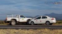 Mueren dos personas en un choque este lunes en la carretera Apatzingán - Aguililla 