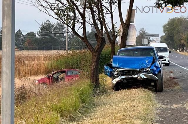 Choque entre dos vehículos deja un muerto y dos lesionados en la carretera Morelia - Pátzcuaro 
