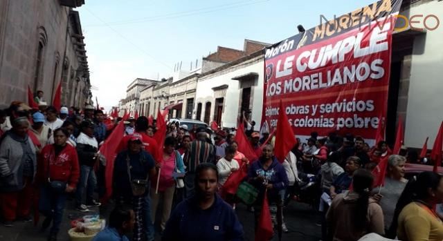  Antorchistas toman el Ayuntamiento de Morelia