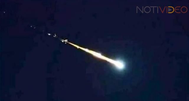 Habitantes del puerto fueron testigos de la caída de un aparente meteorito