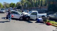 Sexagenario resulta lesionado en un choque frente a Casa de Gobierno