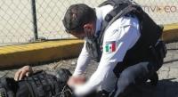 Policía auxiliar es arrollado por un automovilista en la Terminal de Autobuses
