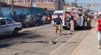 Se incendia un taxi en la avenida Juárez