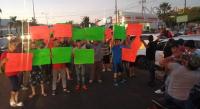 Habitantes de Los Reyes se manifiestan por la detención de comunitarios por la Guardia Nacional