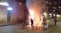 Esta madrugada se incendia un adorno navideño en la plaza de San Agustín